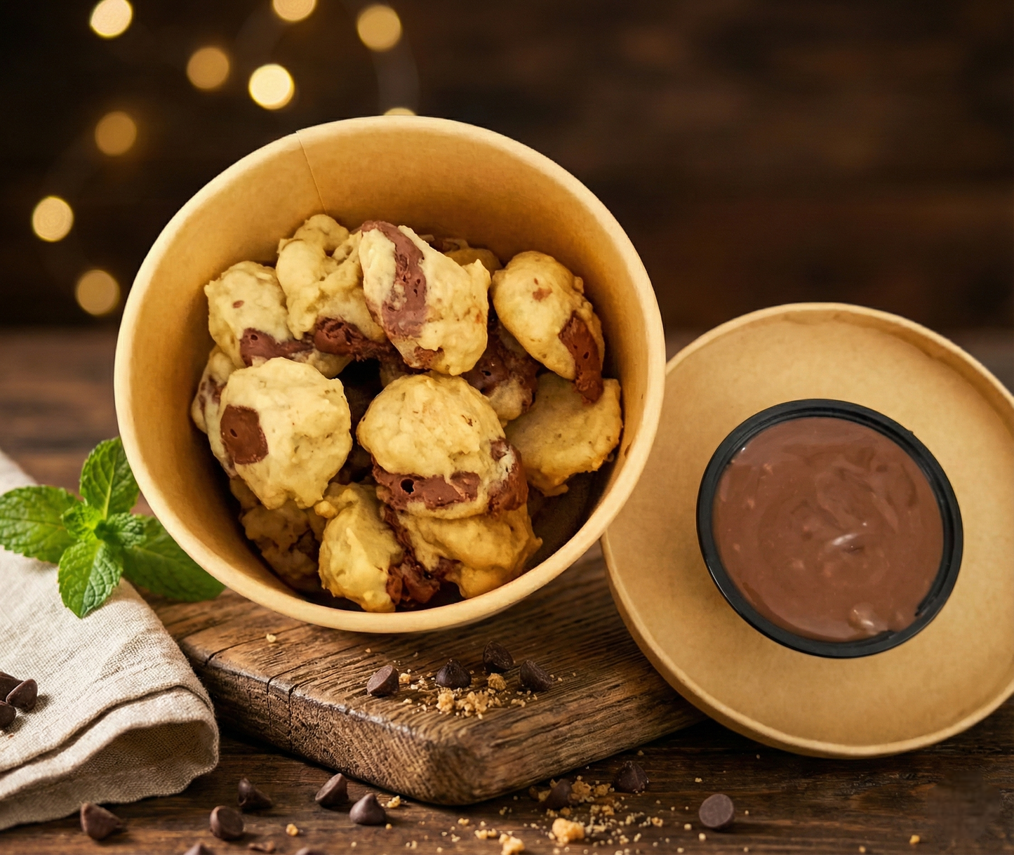 Mini Cookie Pops with Dipping Sauce