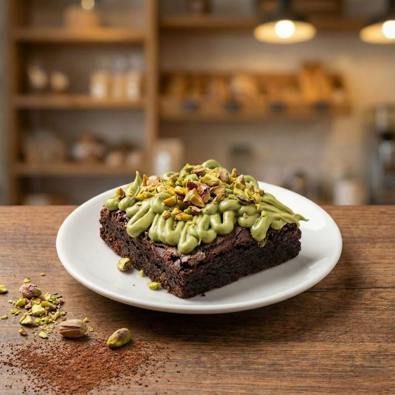 Kunafa, Pistachio & Chocolate Brownie